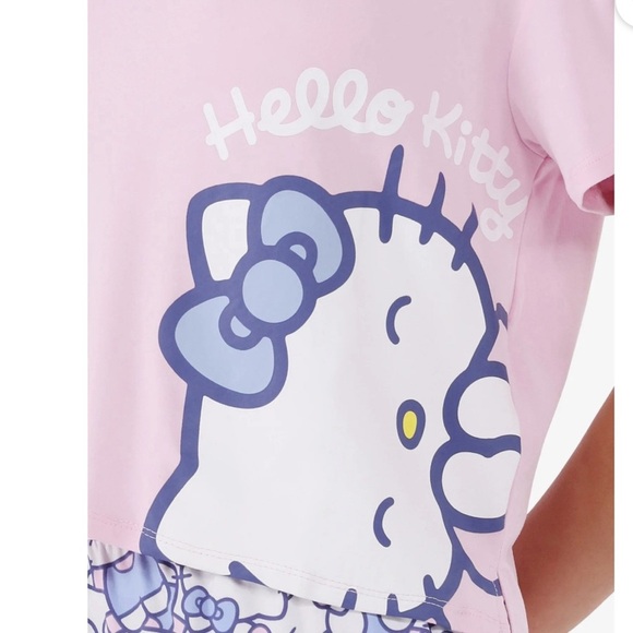 Hello Kitty Women's Sleep Tee with Short Sleeves, - Picture 10 of 10